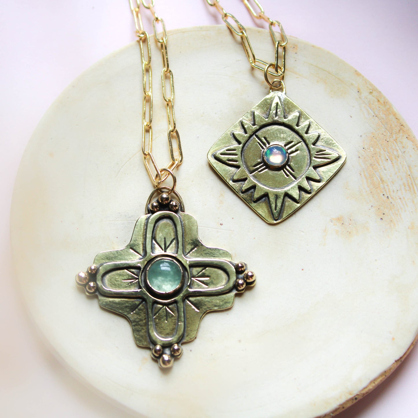 Starburst Necklace - Opal