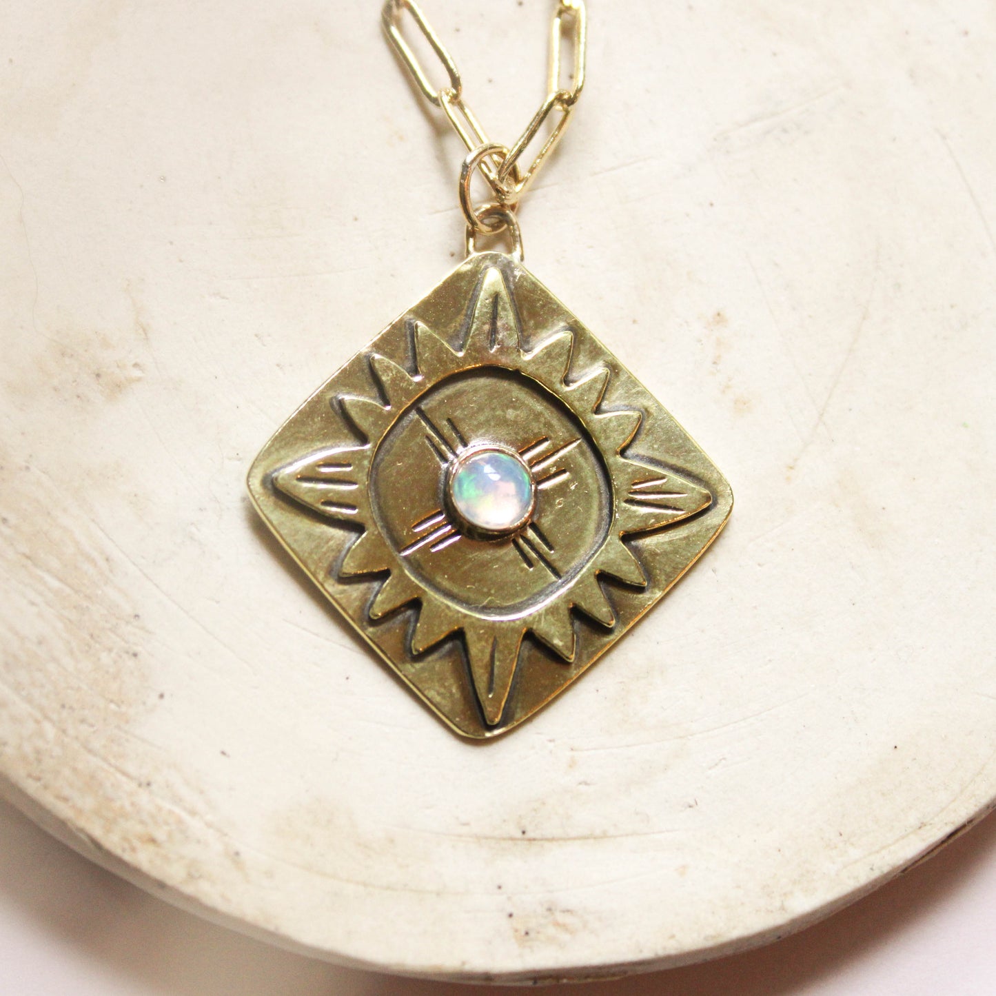 Starburst Necklace - Opal