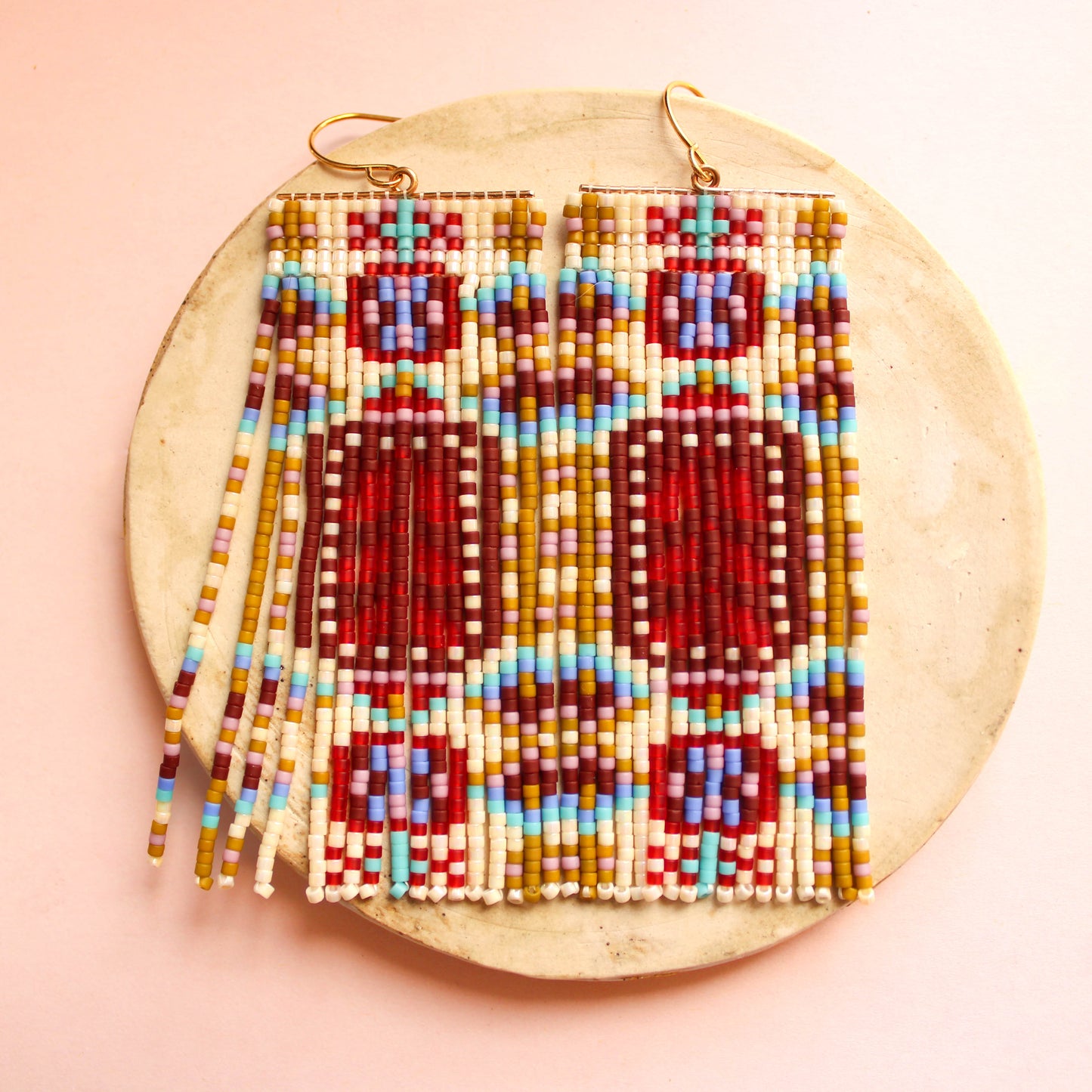 Birdie Folk Fringe in Oxblood